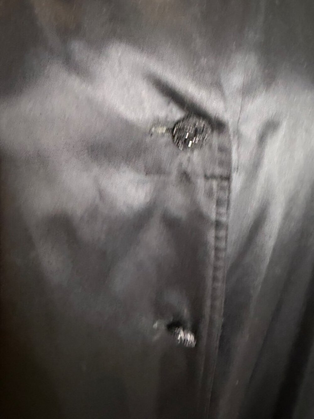 Count Romi All Weather Traveler Evening Coat Size 2 Black Button Front Vintage - Picture 13 of 13